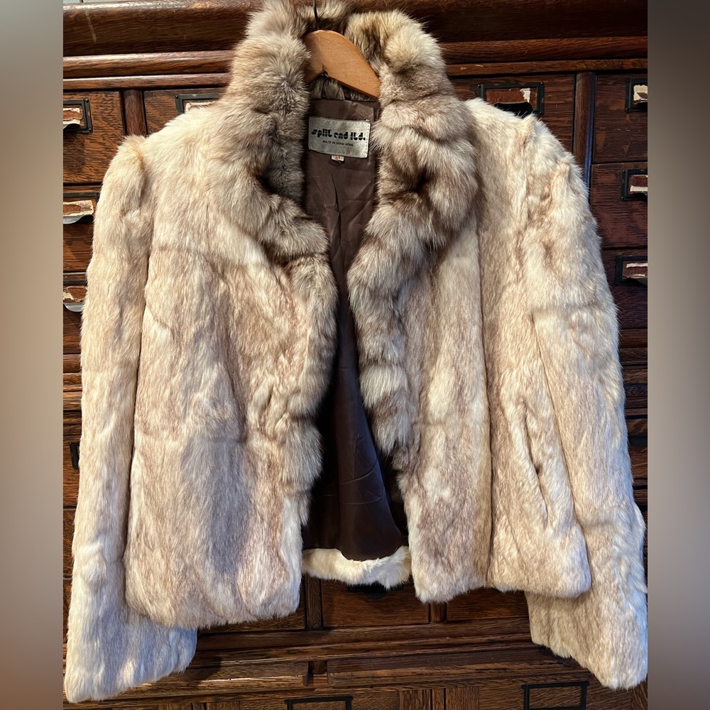 Vintage 80s Rabbit Fur Jacket - Picture 2 of 11